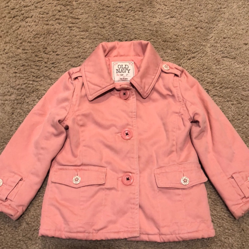 Old navy pink jacket/coat 2T